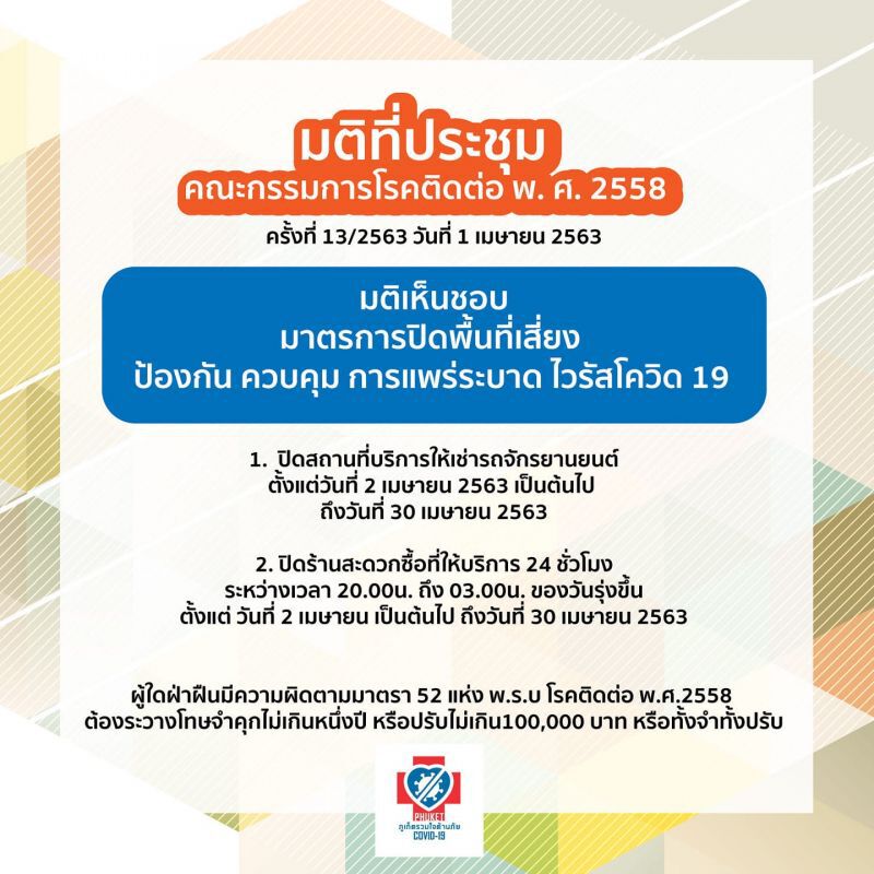 ภูเก็ต ปิดร้านสะดวกซื้อ-เช่ารถมอ’ไซค์