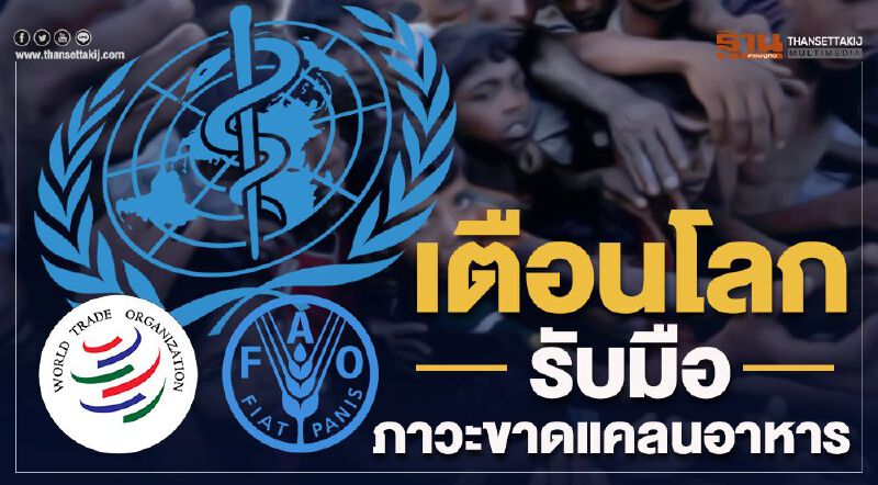 3องค์กรยักษ์ เตือนโลกรับมือ ภาวะขาดแคลนอาหาร 3องค์กรยักษ์ เตือนโลกรับมือ ภาวะขาดแคลนอาหาร