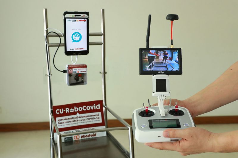 "น้องปิ่นโต" หุ่นยนต์ส่งอาหาร-ยา ลดความเสี่ยงแพทย์ดูแลผู้ป่วยโควิด