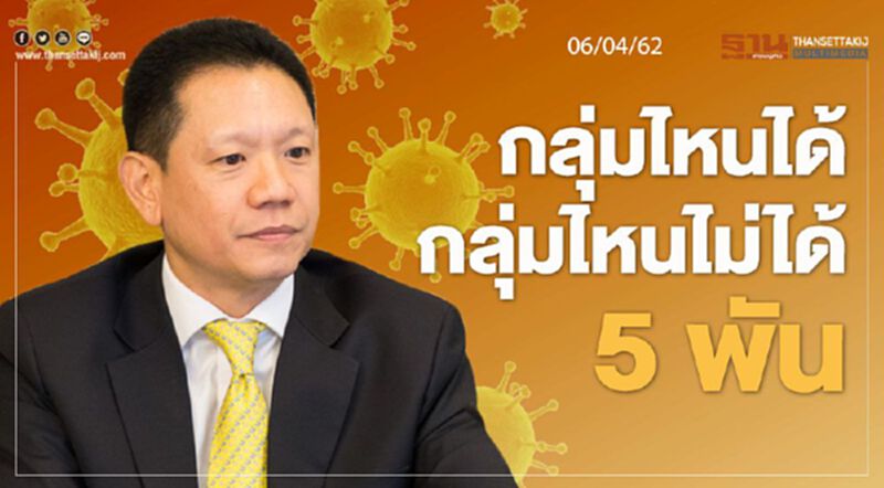 กลุ่มไหนได้ กลุ่มไหนไม่ได้ 5 พัน 06/04/63 – NEWSROOM ห้องข่าวเศรษฐกิจ กลุ่มไหนได้ กลุ่มไหนไม่ได้ 5 พัน 06/04/63 – NEWSROOM ห้องข่าวเศรษฐกิจ