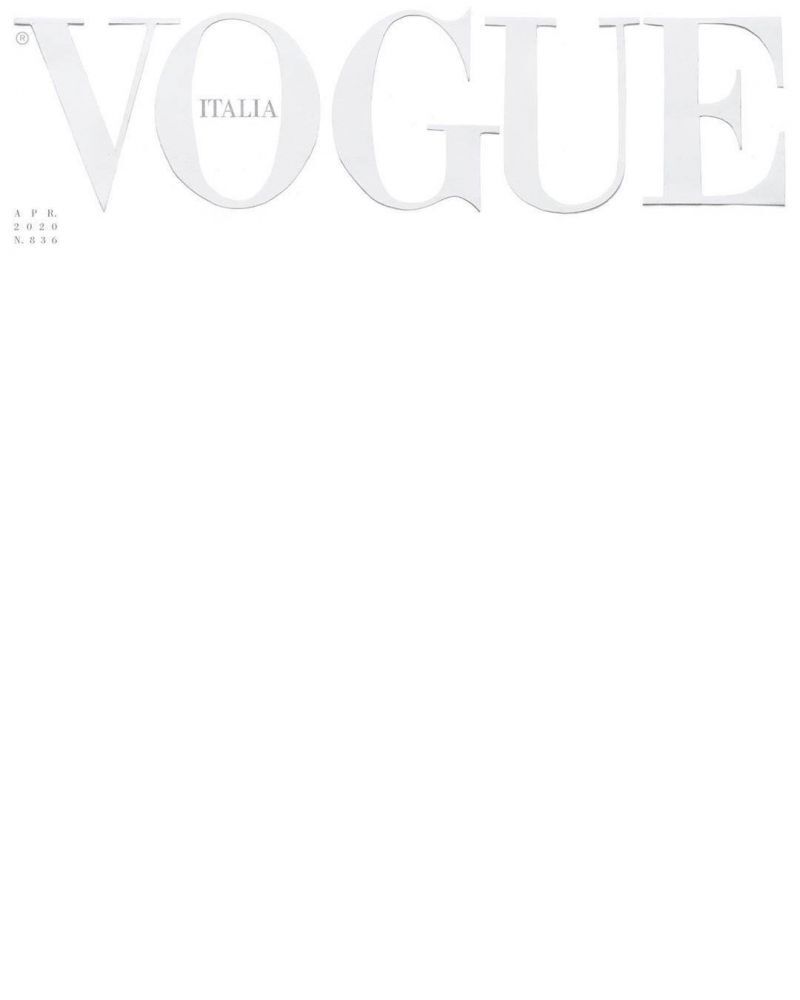 Vogue ปกพิเศษว่างเปล่า แฝงกำลังใจให้อิตาลี