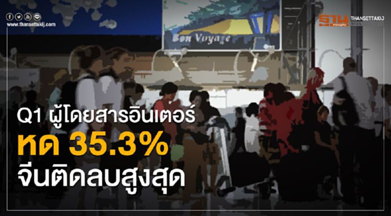 Q1ผู้โดยสารอินเตอร์หด35.3%จีนติดลบสูงสุด Q1ผู้โดยสารอินเตอร์หด35.3%จีนติดลบสูงสุด