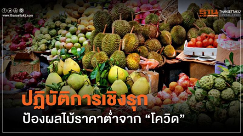 ปฏิบัติการเชิงรุกป้องผลไม้ราคาต่ำจาก “โควิด” ปฏิบัติการเชิงรุกป้องผลไม้ราคาต่ำจาก “โควิด”