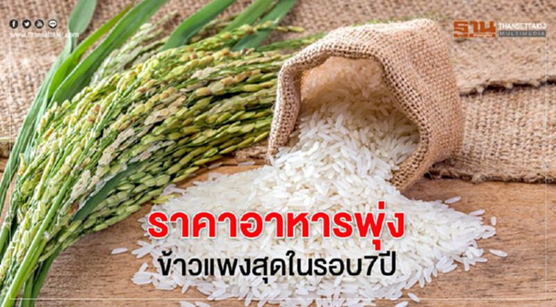 ราคาอาหารพุ่ง ข้าวแพงสุดในรอบ7ปี ราคาอาหารพุ่ง ข้าวแพงสุดในรอบ7ปี
