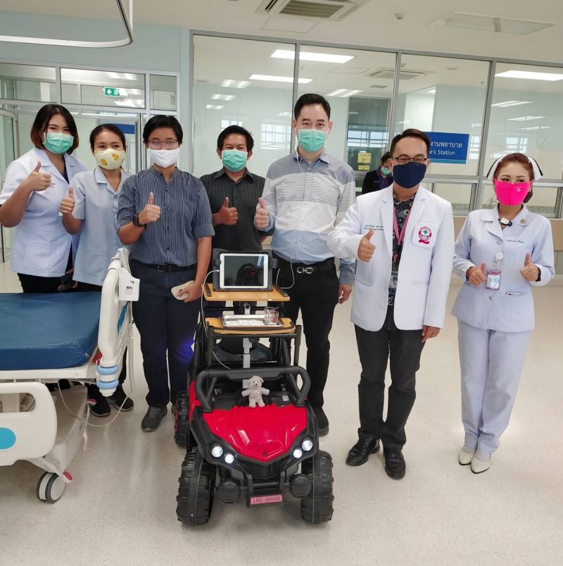 สุดล้ำ ร.พ.ร้อยเอ็ด ใช้หุ่นยนต์ทุ่นแรง ลดเสี่ยงโควิด