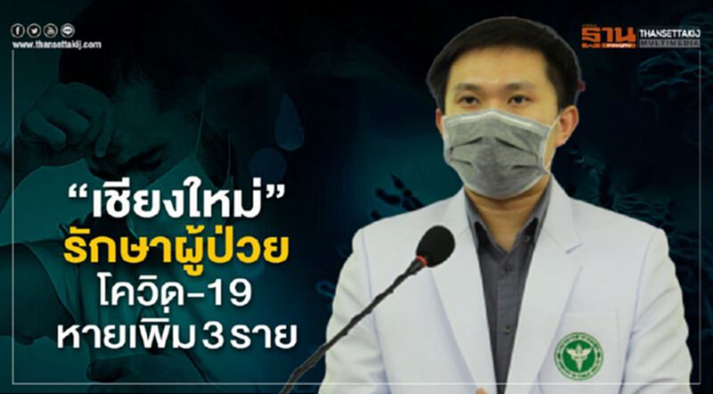 “เชียงใหม่”รักษาผู้ป่วยโควิด-19 หายเพิ่มอีก 3 ราย “เชียงใหม่”รักษาผู้ป่วยโควิด-19 หายเพิ่มอีก 3 ราย