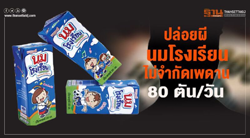 ปล่อยผีนมโรงเรียนไม่จำกัดเพดาน 80 ตัน/วัน ปล่อยผีนมโรงเรียนไม่จำกัดเพดาน 80 ตัน/วัน