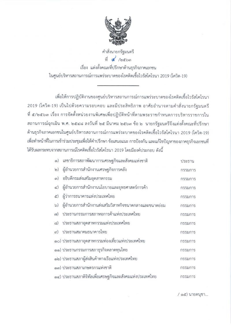 พรุ่งนี้ สภาพัฒน์ ถกด่วน 14หน่วยงาน ช่วยเอกชนฝ่าพิษโควิด