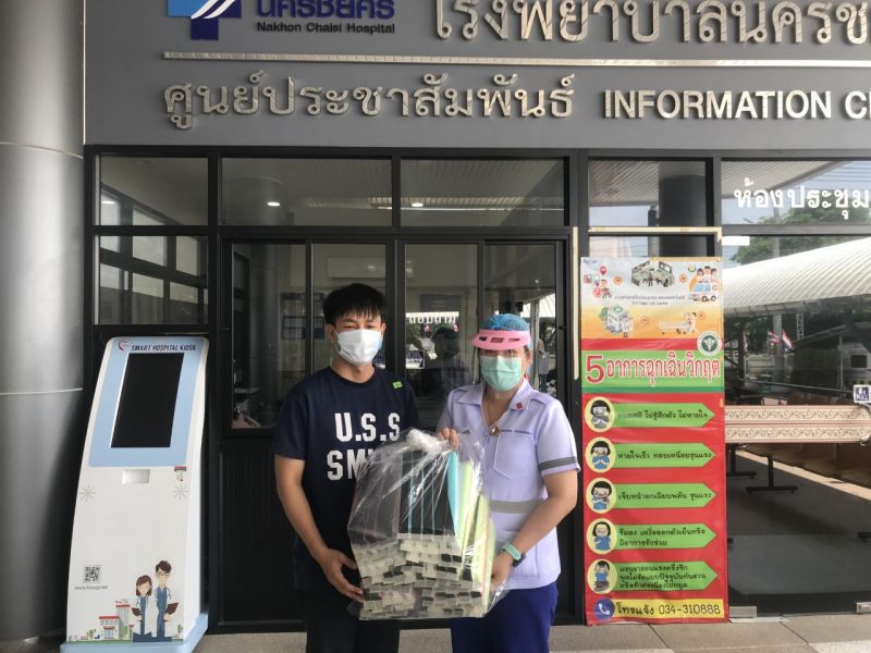 มจธ.ชวนนศ.ผลิต Face Shield มอบร.พ.ใกล้บ้าน