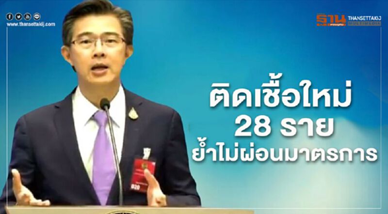 ศบค.แจงติดเชื้อใหม่เพิ่ม 28 รายย้ำไม่ผ่อนคลายมาตรการ ศบค.แจงติดเชื้อใหม่เพิ่ม 28 รายย้ำไม่ผ่อนคลายมาตรการ