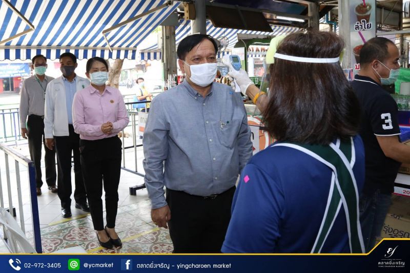 ตลาดยิ่งเจริญงัดมาตรการเข้มสกัดโควิด