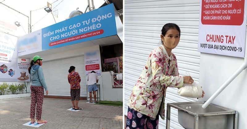 คนจนกดฟรี “เอทีเอ็ม” ข้าวสาร ผุดทั่วเวียดนาม