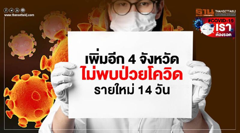 ข่าวดี 33 จังหวัด ปลอดติดเชื้อโควิดรายใหม่ช่วง 14 วัน ข่าวดี 33 จังหวัด ปลอดติดเชื้อโควิดรายใหม่ช่วง 14 วัน