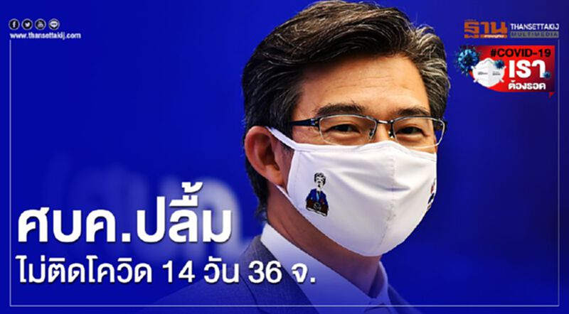 ศบค.ปลื้มไม่ติดโควิด14วัน36จ.ไร้ผู้ป่วยขยับเป็น10จ. ศบค.ปลื้มไม่ติดโควิด14วัน36จ.ไร้ผู้ป่วยขยับเป็น10จ.