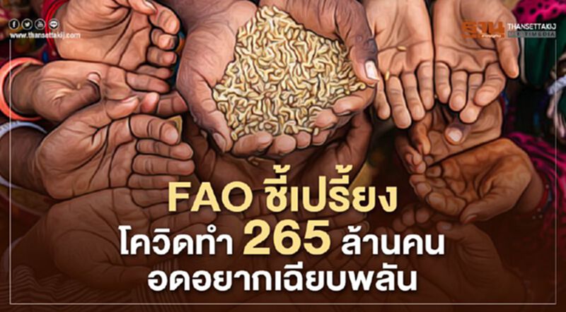FAOชี้เปรี้ยง โควิดทำ265ล้านคน อดอยากเฉียบพลัน FAOชี้เปรี้ยง โควิดทำ265ล้านคน อดอยากเฉียบพลัน