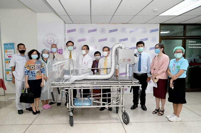 มจธ. ผลิตบอร์ดย้ายผู้ป่วย+ชุดบำบัดอากาศลดแพร่กระจายเชื้อ