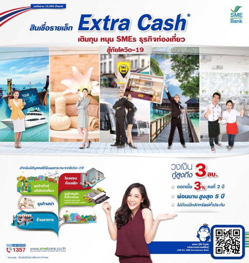 ธพว. อัดงบหมื่นล้านหนุน SMEs ด้านท่องเที่ยวฝ่าวิกฤติโควิด-19