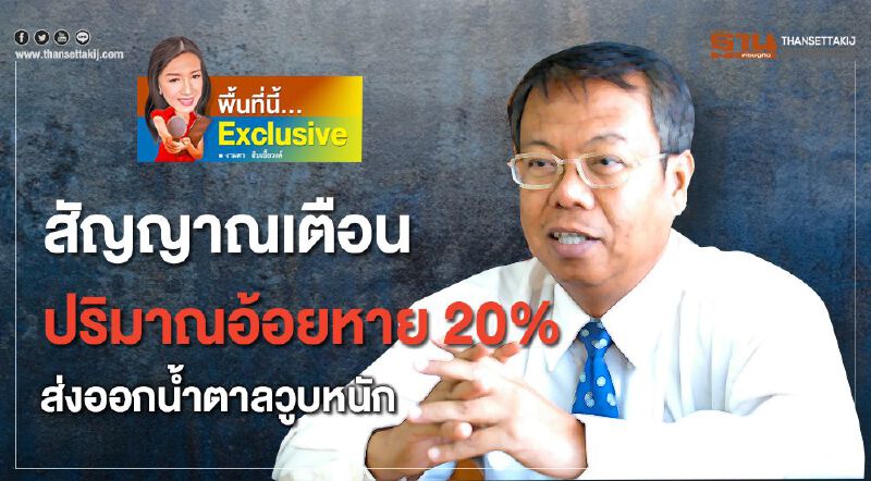 สัญญาณเตือนปริมาณอ้อยหาย 20%ส่งออกน้ำตาลวูบหนัก