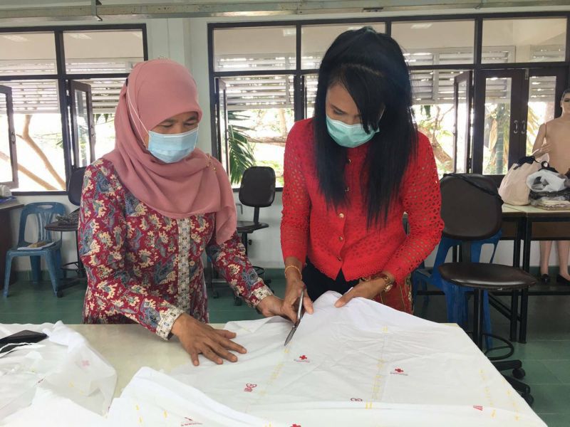  กระทรวงแรงงานระดมผลิต"หน้ากากผ้ากาชาด"แสนชิ้น