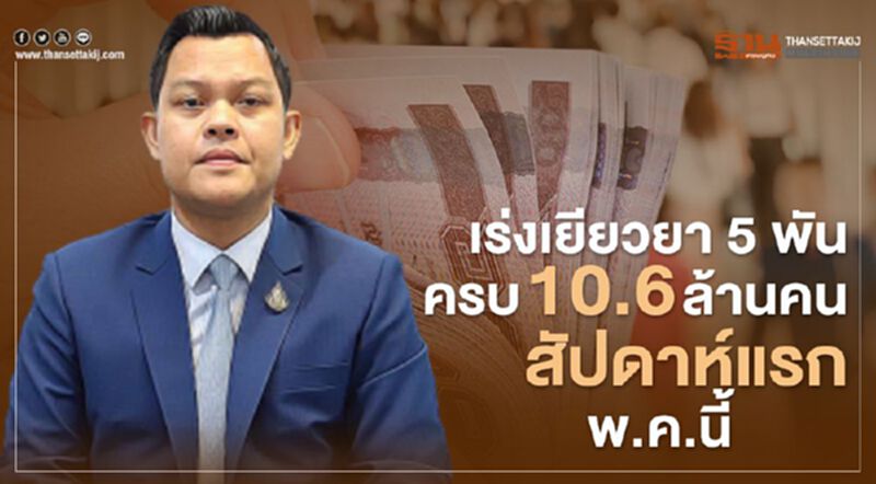 เร่งเยียวยา5พันครบ10.6ล้านคน สัปดาห์แรกพ.ค.นี้ เร่งเยียวยา5พันครบ10.6ล้านคน สัปดาห์แรกพ.ค.นี้