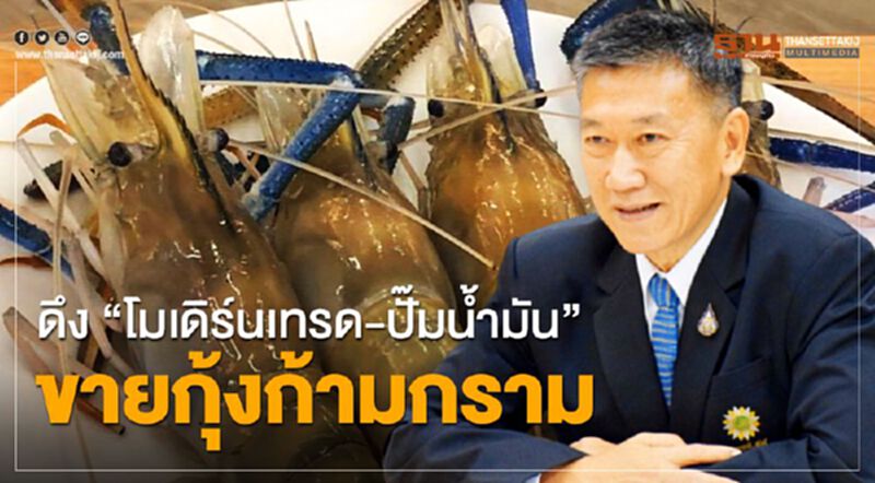 ดึง “โมเดิร์นเทรด- ปั๊มน้ำมัน” ขายกุ้งก้ามกราม ดึง “โมเดิร์นเทรด- ปั๊มน้ำมัน” ขายกุ้งก้ามกราม