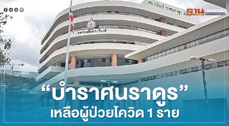 “บำราศนราดูร”เหลือผู้ป่วยโควิด1ราย “บำราศนราดูร”เหลือผู้ป่วยโควิด1ราย