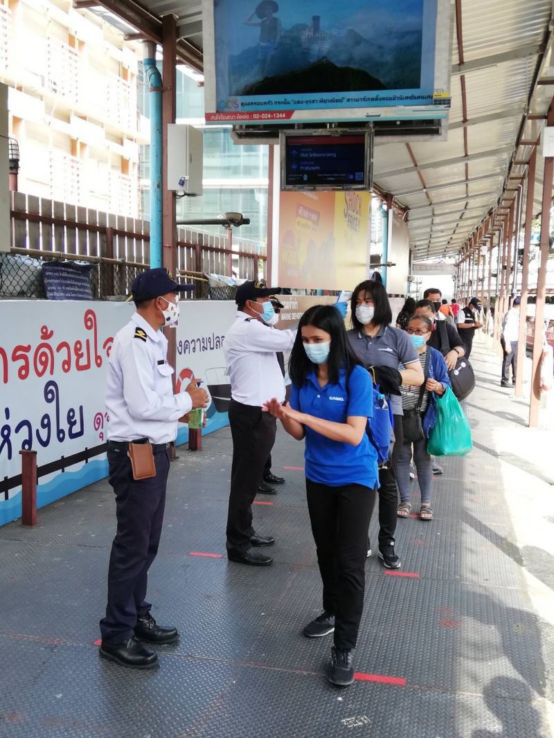 "คมนาคม" เข้มมาตรการ "เรือแสนแสบ" สกัดโควิด