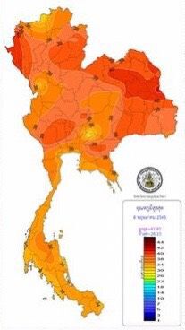 “มุกดาหาร” มาลิ่วร้อนทะลุ 41 องศา