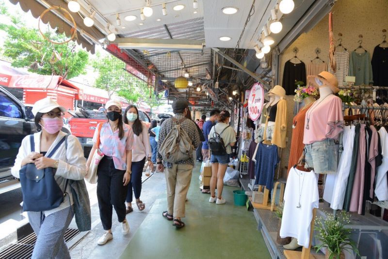  ตลาดนัดจตุจักรเข้ม  มาตรการป้องกัน ไวรัสโควิด-19