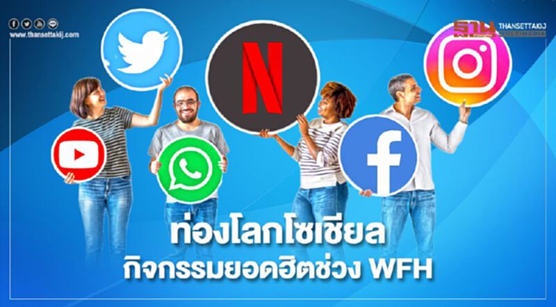 “ดุสิตโพล” ชี้ท่องโลกโซเชียลกิจกรรมยอดฮิตช่วง WFH “ดุสิตโพล” ชี้ท่องโลกโซเชียลกิจกรรมยอดฮิตช่วง WFH