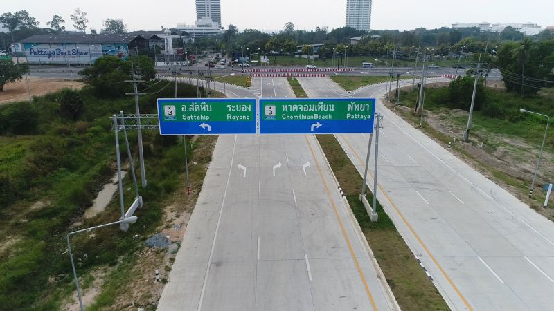 วิ่งฟรี 3เดือนมอเตอร์เวย์ “พัทยา-อู่ตะเภา”เริ่ม 22 พ.ค. 