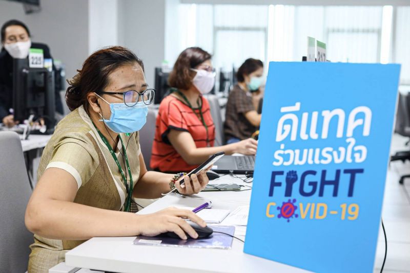 บรรยากาศการพบแพทย์ออนไลน์จากแอปพลิเคชัน Siriraj Connect ที่ผู้ป่วยกำลังได้รับการพูดคุยกับแพทย์