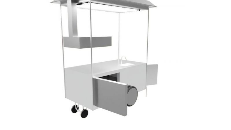 มาแล้ว!นวัตกรรมรถเข็นขายหมูปิ้ง-น้ำปั่นยุคNew Normal 