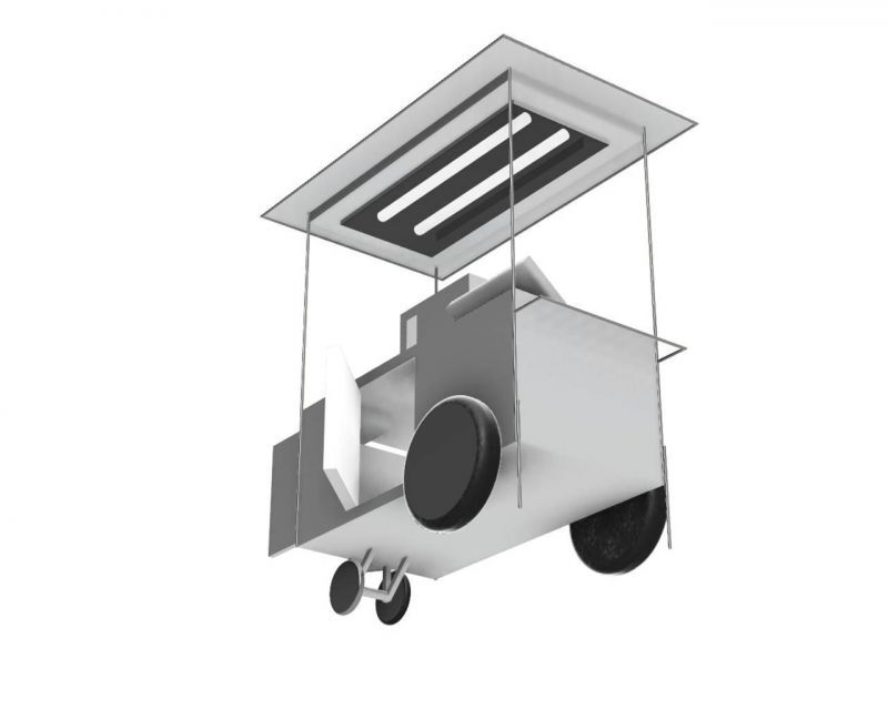 มาแล้ว!นวัตกรรมรถเข็นขายหมูปิ้ง-น้ำปั่นยุคNew Normal 