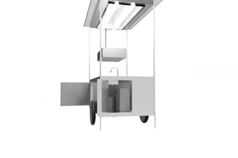 มาแล้ว!นวัตกรรมรถเข็นขายหมูปิ้ง-น้ำปั่นยุคNew Normal 