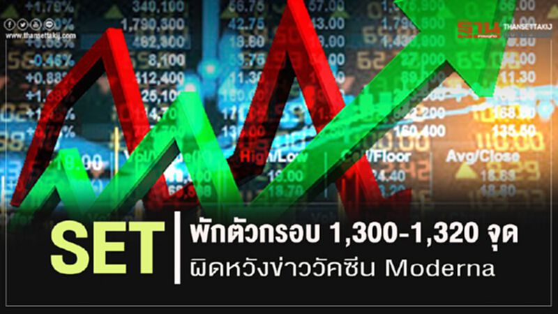 SET พักตัวกรอบ 1,300 – 1,320 จุด ผิดหวังข่าววัคซีน Moderna SET พักตัวกรอบ 1,300 – 1,320 จุด ผิดหวังข่าววัคซีน Moderna