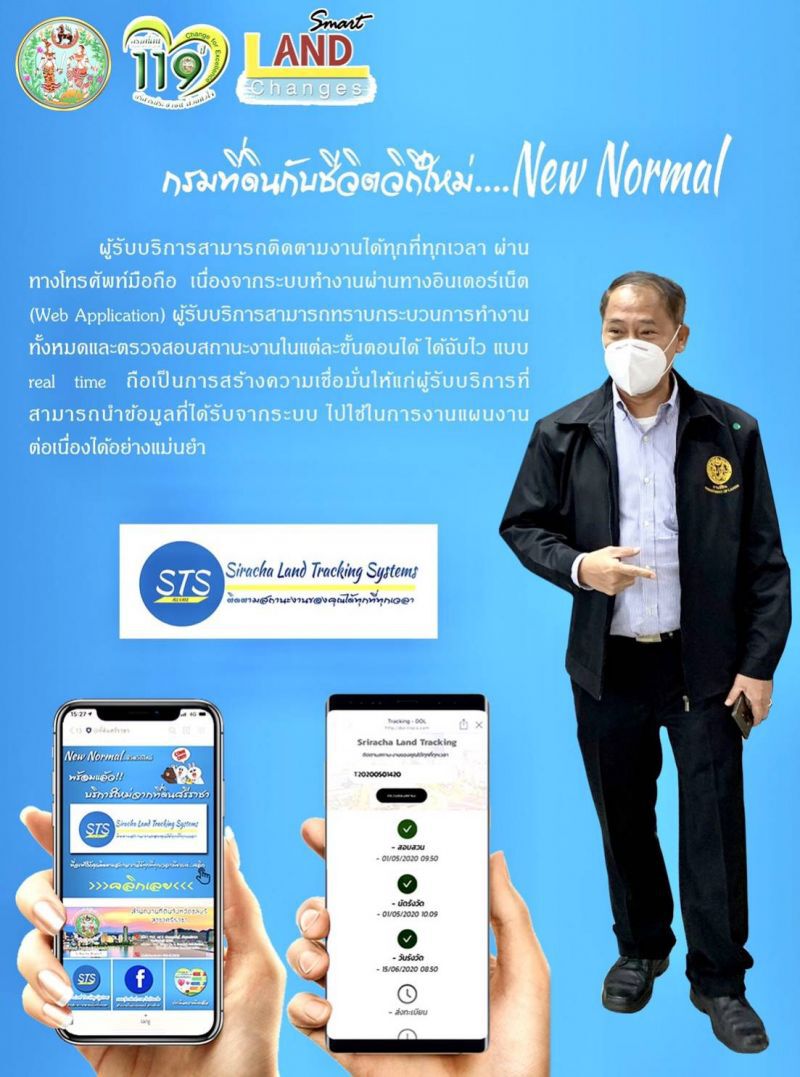  ยกระดับความน่าเชื่อถือ กรมที่ดินกับชีวิตวิถีใหม่ ด้วยระบบติดตามงาน STS