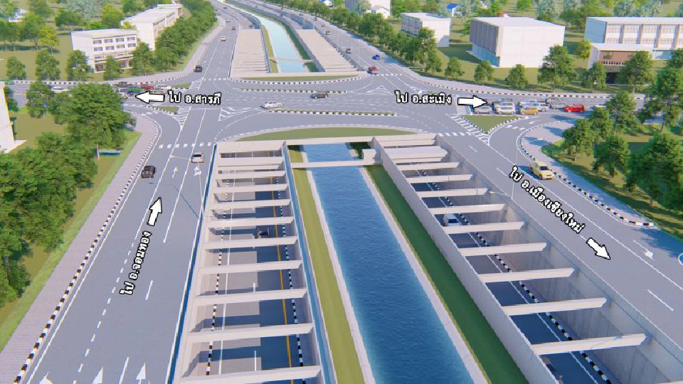 แก้รถติด "เชียงใหม่" ทางลอด สันป่าตอง - หางดง อีก2ปีได้ใช้  