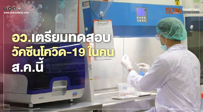 อว.เตรียมทดสอบวัคซีนโควิด-19 ในคน ส.ค.นี้ อว.เตรียมทดสอบวัคซีนโควิด-19 ในคน ส.ค.นี้