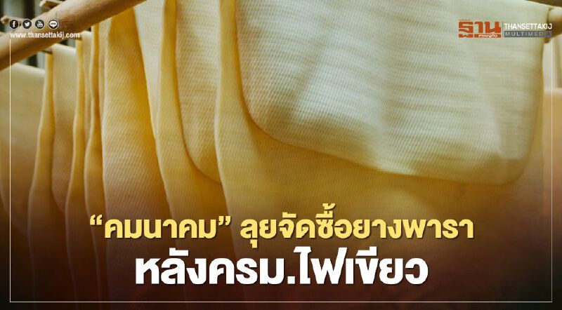 “คมนาคม”  ลุยจัดซื้อยางพารา  หลังครม.ไฟเขียว