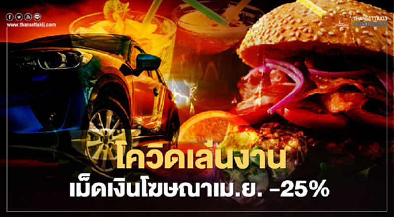 โควิดเล่นงาน เม็ดเงินโฆษณาเม.ย. -25% โควิดเล่นงาน เม็ดเงินโฆษณาเม.ย. -25%