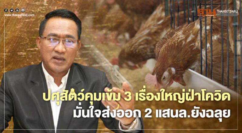 ปศุสัตว์คุมเข้ม 3 เรื่องใหญ่ฝ่าโควิด มั่นใจส่งออก 2 แสนล้านยังฉลุย ปศุสัตว์คุมเข้ม 3 เรื่องใหญ่ฝ่าโควิด มั่นใจส่งออก 2 แสนล้านยังฉลุย
