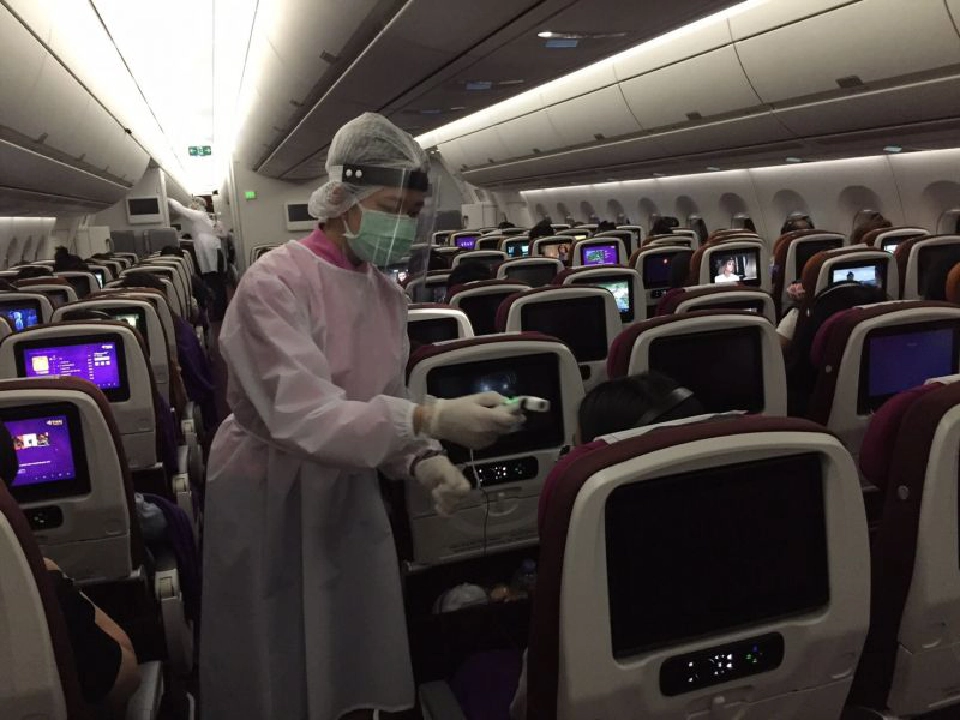 “การบินไทย” รับคนไทยจากยูเค-ไอร์แลนด์กลับบ้าน