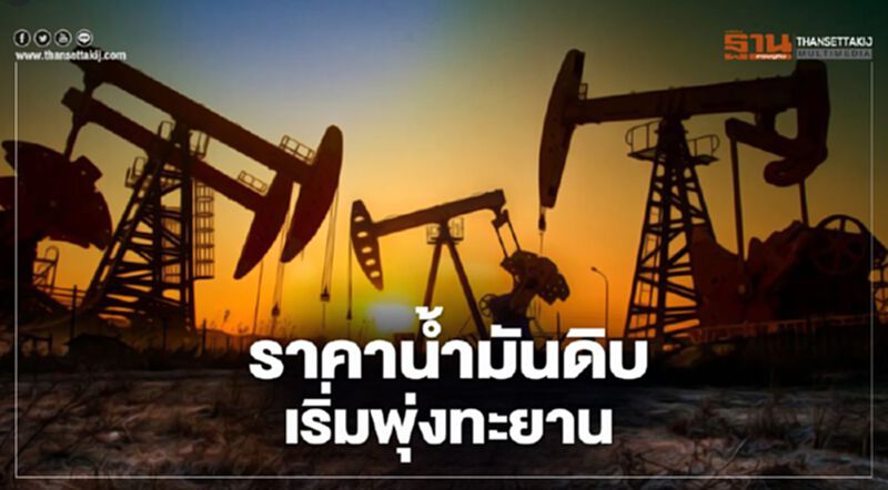 ราคาน้ำมันดิบเริ่มพุ่งทะยาน ราคาน้ำมันดิบเริ่มพุ่งทะยาน