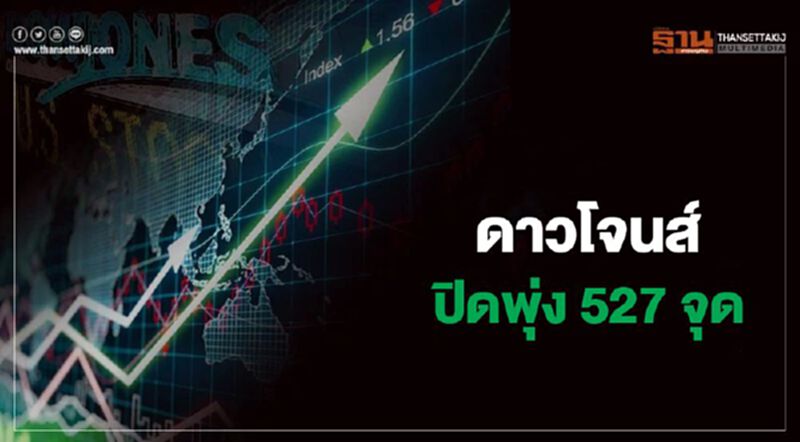 ดาวโจนส์ปิดพุ่ง 527 จุด ขานรับตัวเลขจ้างงานภาคเอกชนดีกว่าคาด ดาวโจนส์ปิดพุ่ง 527 จุด ขานรับตัวเลขจ้างงานภาคเอกชนดีกว่าคาด