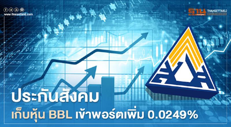 ประกันสังคม เก็บหุ้น BBL เข้าพอร์ตเพิ่ม 0.0249% ปัจจุบันถือ 5.0155% ประกันสังคม เก็บหุ้น BBL เข้าพอร์ตเพิ่ม 0.0249% ปัจจุบันถือ 5.0155%