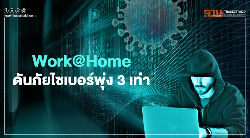 Work@Home  ประชุมทางไกล  ดันภัยไซเบอร์พุ่ง3เท่า