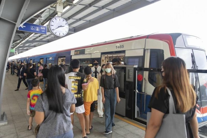 ภาพจากเฟสบุ๊ค รถไฟฟ้าบีทีเอส