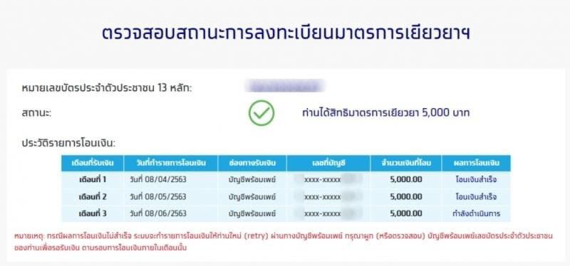 เช็กสถานะด่วน เราไม่ทิ้งกัน  เตรียมโอนเงินงวดสุดท้าย 8 มิ.ย.