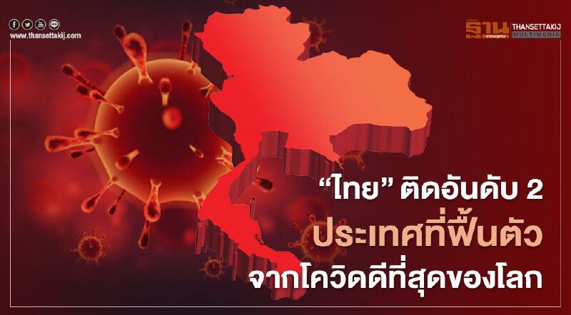 สุดยอด "ไทย"ติดอันดับ 2 ประเทศที่ฟื้นตัวจากโควิด ดีที่สุดของโลก